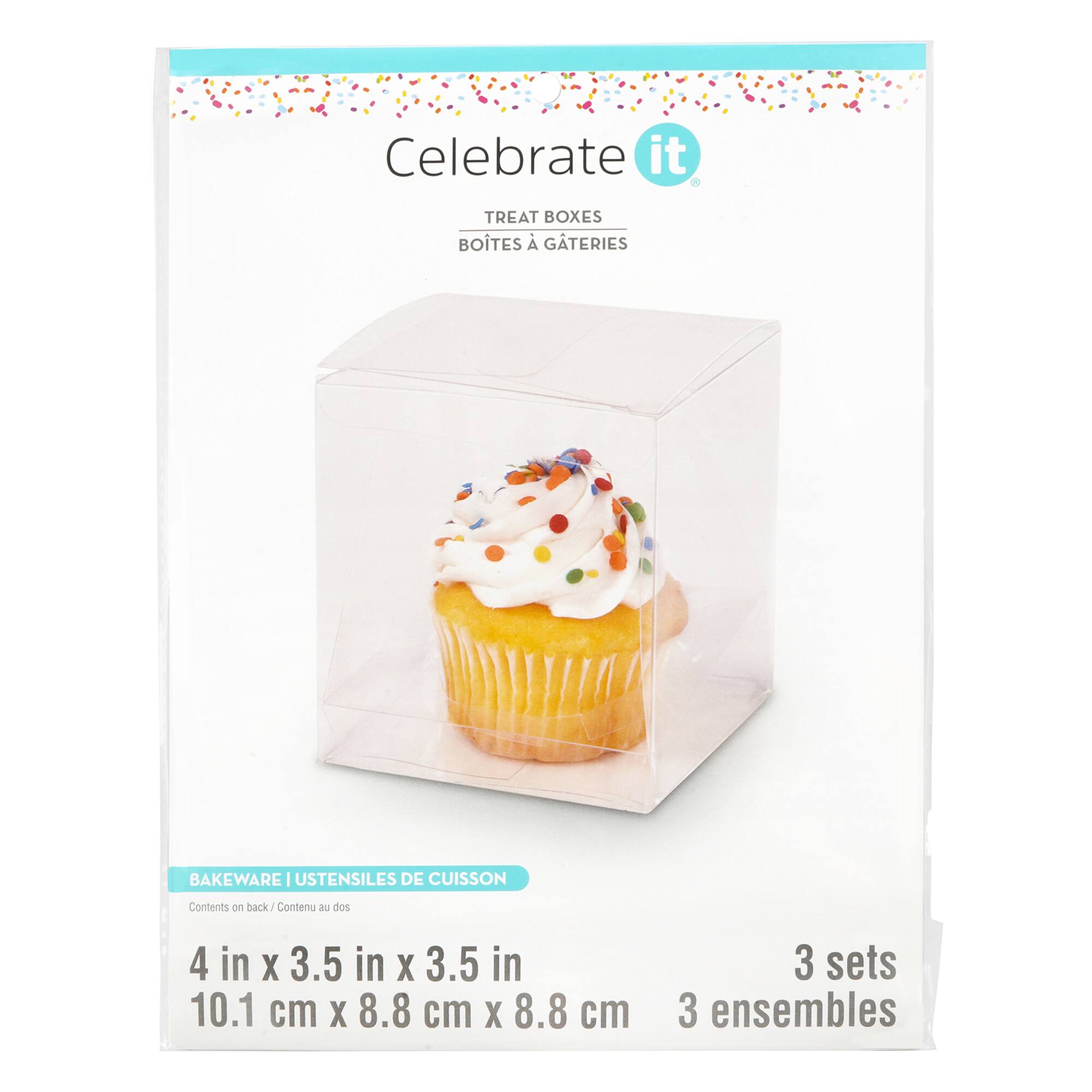 Clear Acetate Treat Boxes by Celebrate It®, 3ct.